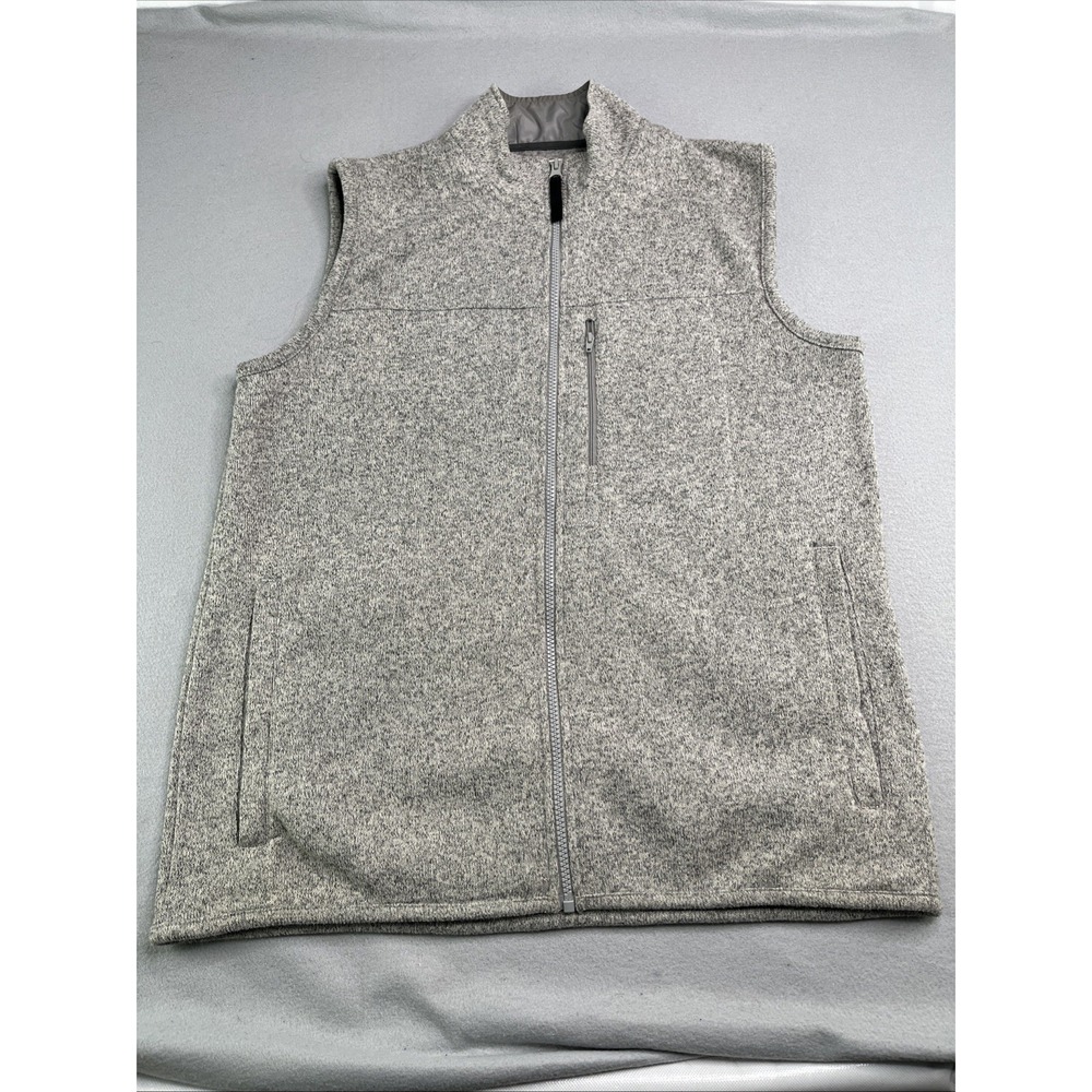Men's Wrangler Gray Vest Fleece Lined Size Medium Excellent Condition